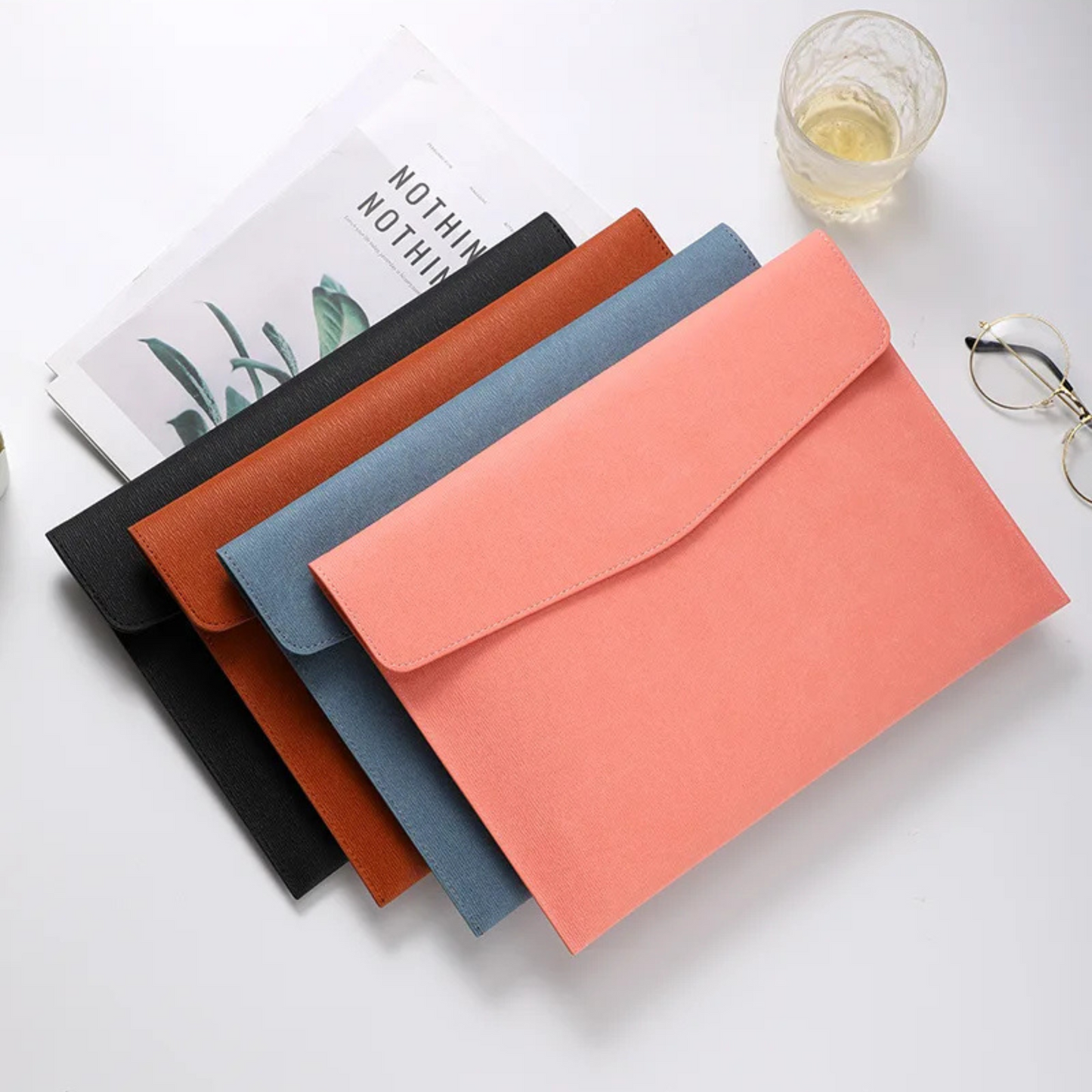 Pochette à documents A4 - Simili cuir