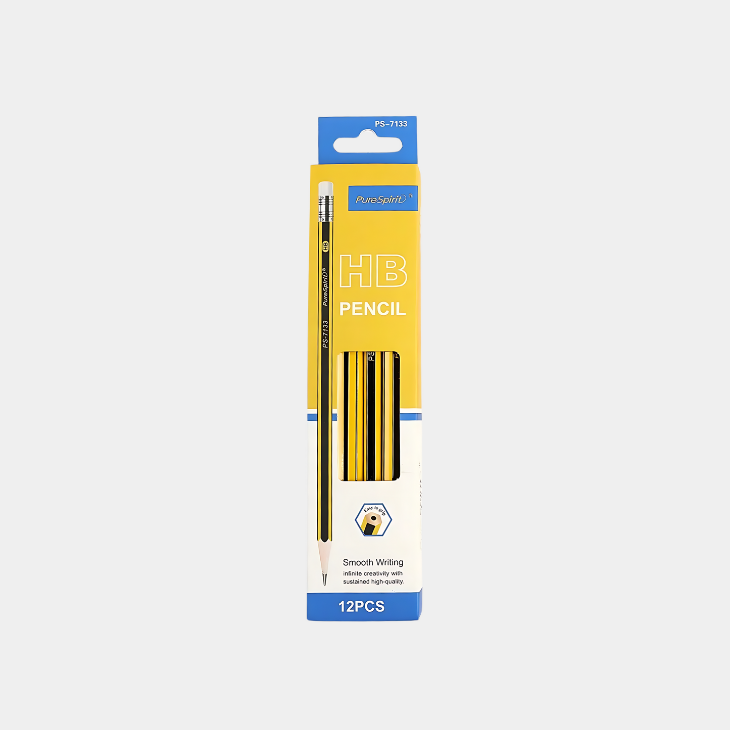Lot De 12 Crayons - Gomme