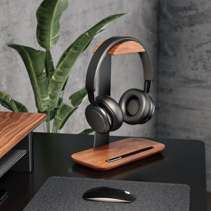 Support de Casque - Bois de Noyer
