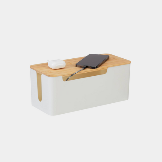 Boîte de Rangement Câbles - Bois