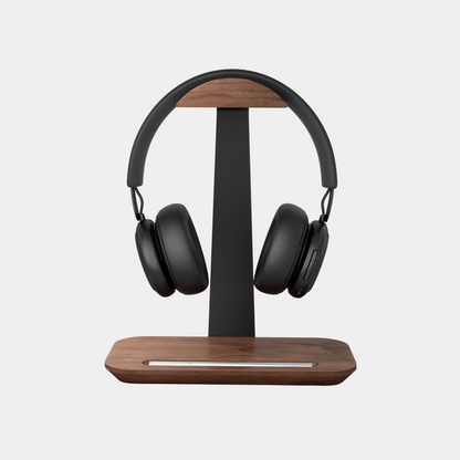 Support de Casque - Bois de Noyer