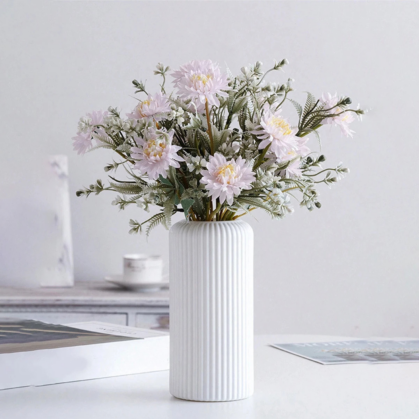 Vase Rayé - Plastique