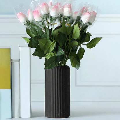Vase Rayé - Plastique