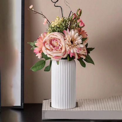 Vase Rayé - Plastique