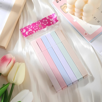 Lot de 6 Surligneurs - Pastel