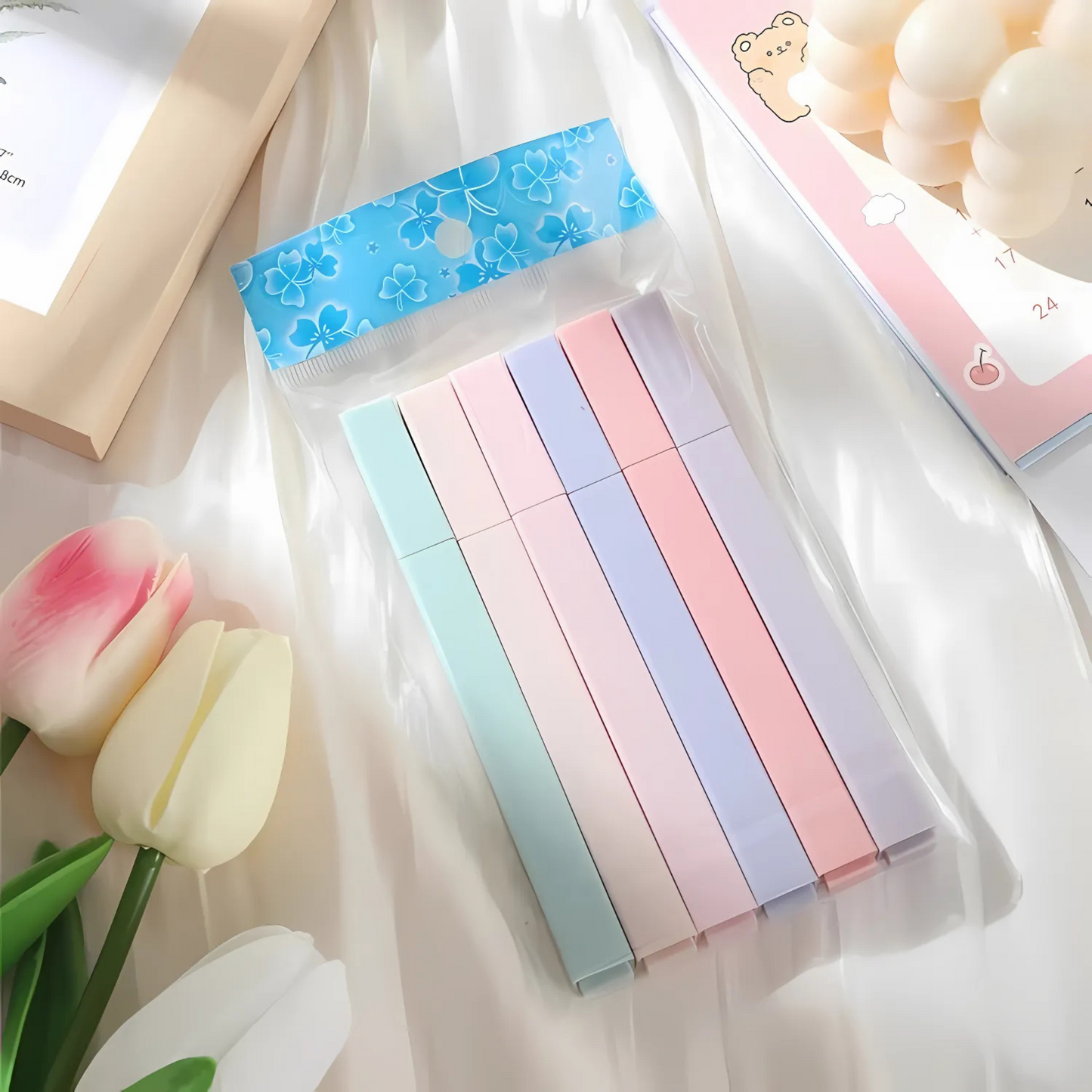 Lot de 6 Surligneurs - Pastel