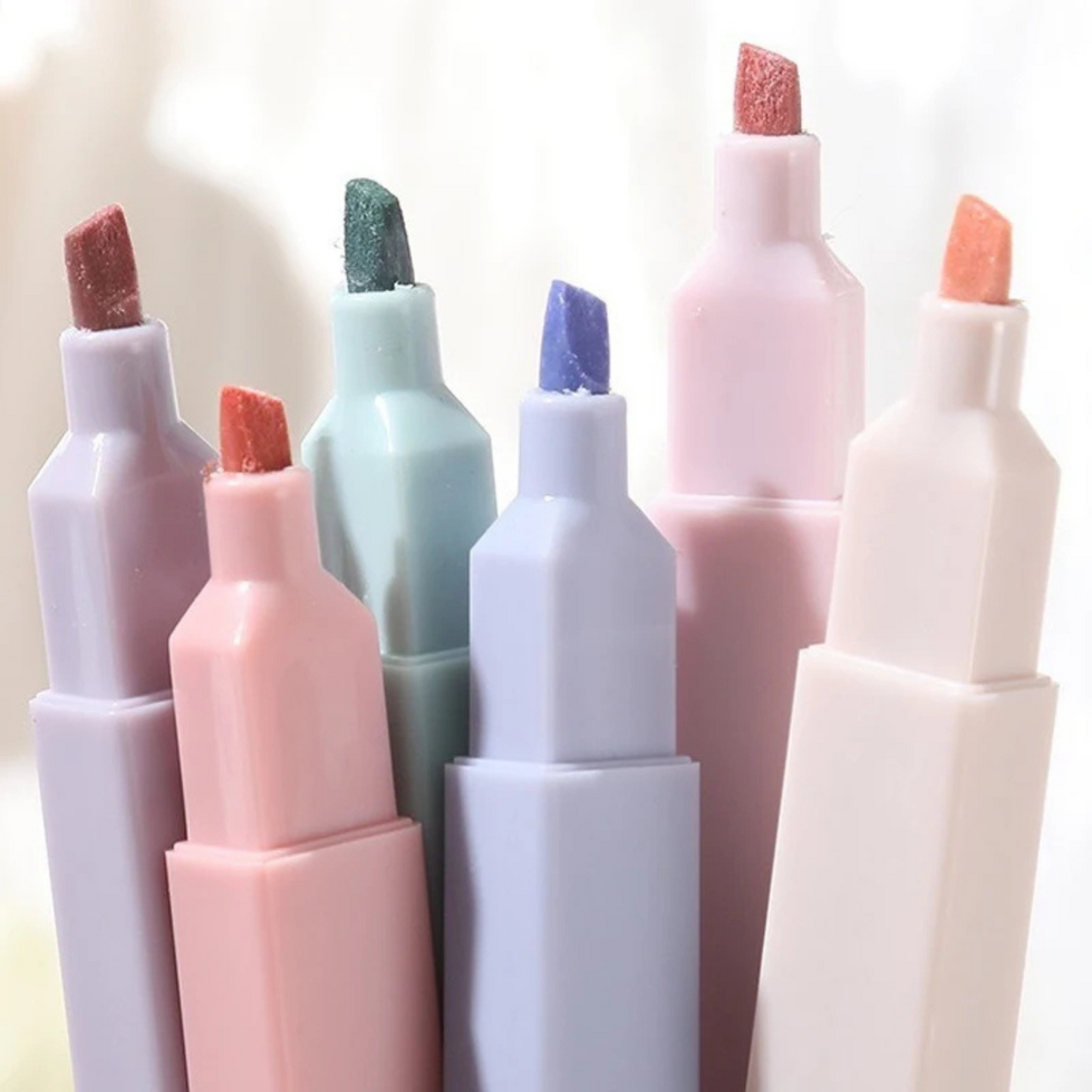 Lot de 6 Surligneurs - Pastel