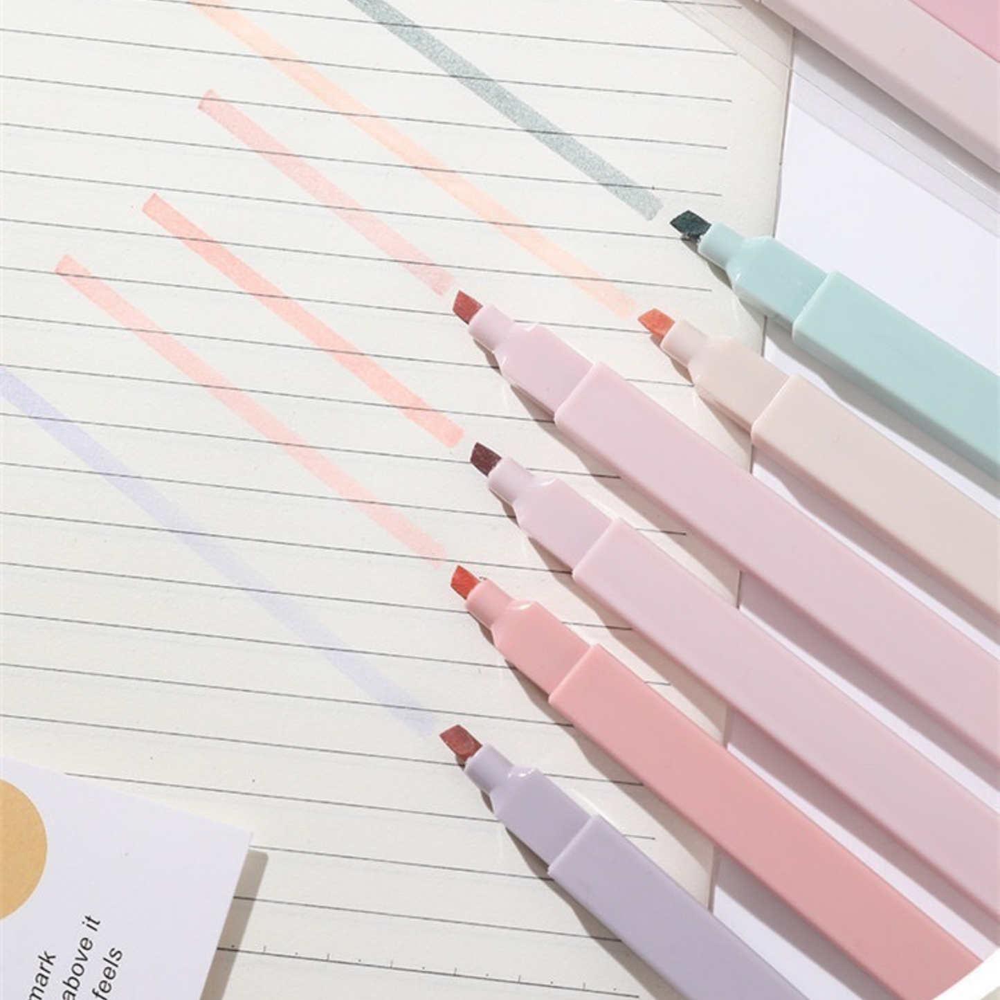 Lot de 6 Surligneurs - Pastel